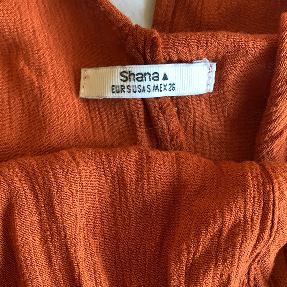 Shana Orange Halter Tank Top - Picture 3 of 3